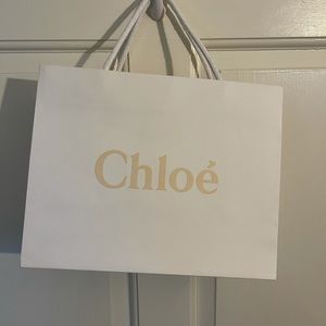 Authentic Chloé paper girt bag